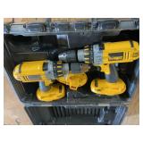 2 Dewalt Drills 18V in Case