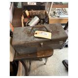 Toolbox w/ tools and miscellaneous supplies