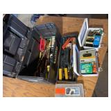 Toolbox with Tools and Fasteners
