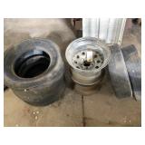 Racing Tires and wheels with rims