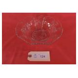 Indiana Glass Co. Paneled Heather 9" Fruit Bowl