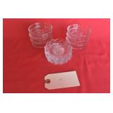 Heisey Priscilla Butter Pats & Revere Clear Coaste