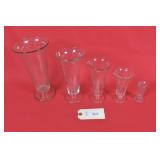 Whitall Tatum Co. Antique Glass Apothecary Beakers