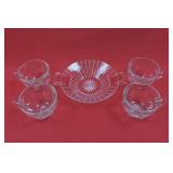 Heisey Tudor Mint Dish & Colonial Flat Punch Cup