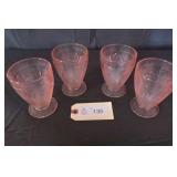Jeannette Glass Co. Cherry Blossom Pink Tumbler