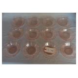 Federal Pink Sharon / Cabbage Rose Berry Bowls