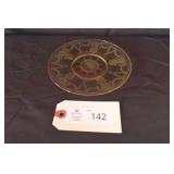 A. Hocking Cameo Ballerina Vaseline Glass Plates