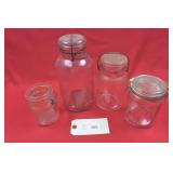 Vintage Mason Jars W/Bails
