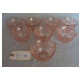 Federal Pink Sharon / Cabbage Rose Cups
