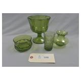 Green Glass Assortment