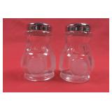 Fostoria Glass Coin Glass Salt & Pepper