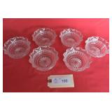 Anchor Hocking Dep. Glass Bowls in Lace Edge Pat.