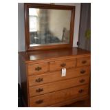 Six Drawer Dresser w/ mirror