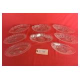 Clear Glass Pickle / Relish Trays