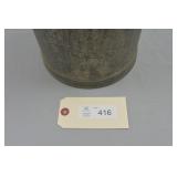 Vintage Galvanized Metal Milk Can