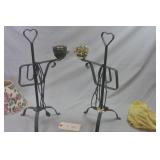 Pair of Wrought Iron Table Lamps