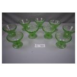 Morgantown Crinkle Glassware Shamrock Green