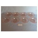 Federal Pink Sharon / Cabbage Rose 7.5" Flat Soup