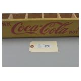 Wooden Yellow Coca-Cola Bottle Crate