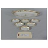 Nippon Porcelain celery Set W/Matching Salt Cellar