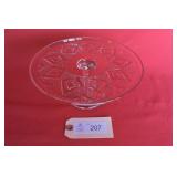 EAPG Grand Diamond Medallion Ped. Cake Stand