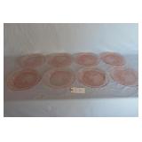 Federal Pink Sharon / Cabbage Rose Dinner Plates