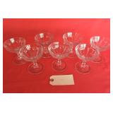 Heisey Clear Glass Sherbet Stem / Champagne Coupe