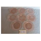 Federal Pink Sharon / Cabbage Rose Bread/Butter Pl