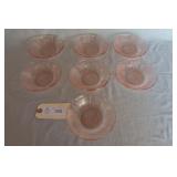 Federal Pink Sharon / Cabbage Rose 5" Bowls