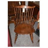 Vintage Hale Brace Back Windsor Style Maple Rocker