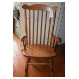Vintage Maple Windsor Rocking Chair
