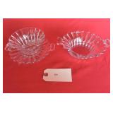 Heisey Crystolite May Bowl, Plate & Relish Dish