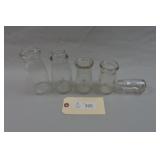 Various 1/4 and 1/2 Pint Milk Bottles.