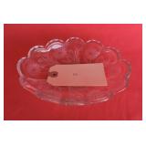 Heisey Relish / Pickle Dish w/ cut flower design