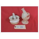 Marble & Onyx Stone Mortar & Pestle Sets