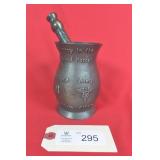 Vintage Brass Mortar & Pestle for Comb. Forces