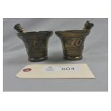 Vintage 1976 Bicentennial Bronze Mortar & Pestle R