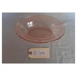 Federal Pink Sharon / Cabbage Rose Oval Veg. Bowl