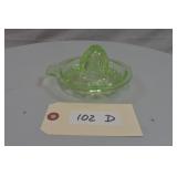 Uranium Glass Citrus Reamer