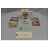 USF&G World Map, Boy Scout Diary, OH. Fair Ticket