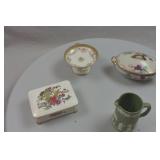 Wedgwood Pitcher, Porcelain Dishes