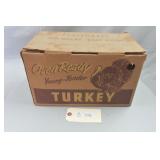 Oven Ready Young Tender Turkey Wax Cardboard Box