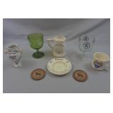 Beer Goblets, Ashtray and Mug
