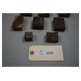 Antique Letterpress Printing Blocks Featuring Shoe