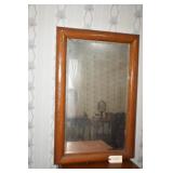Antique Beveled Glass Mirror