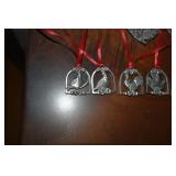 Christmas Glass Hearts and Pewter 12 Days of Chris