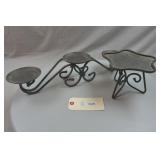 Longaberger Wrought Iron Candle Holders