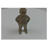 Vintage Cast Iron Business Man Bank