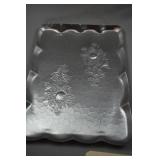 3 Vintage Hand-Wrought Hammered Aluminum Tray