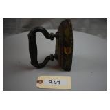 Antique Pennsylvania Dutch Folk Art Sad Iron